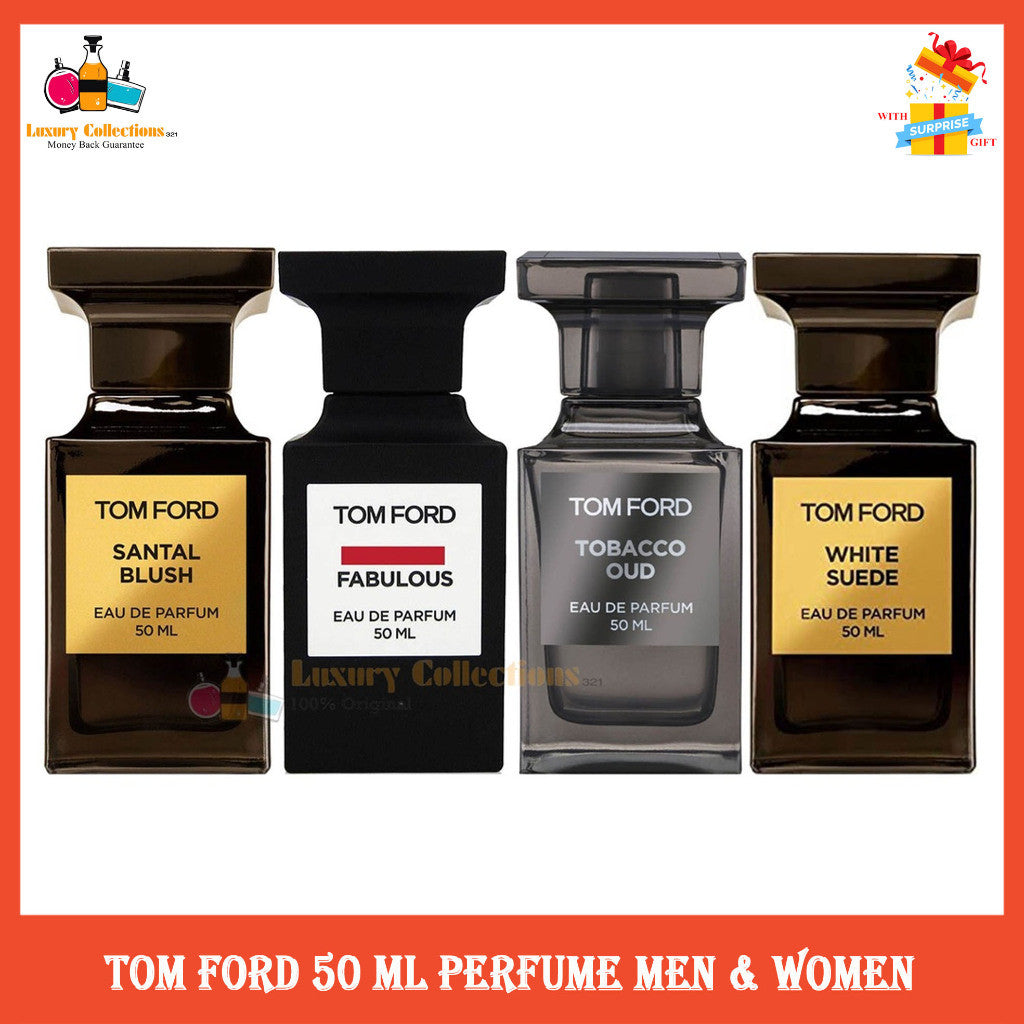 Tom Ford Fabulous / White Suede / Tobacco Vanille / Cafe Rose / Santal Blush / Noir de Noir / Tobacco Oud/ Oud Wood 50ml