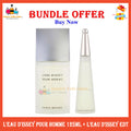 (Combo 2Pcs) L'Eau d'Issey Pour Homme 125ml + L'eau d'Issey EDT Women 100ml Perfume