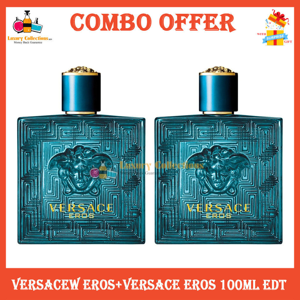 Combo 100ml 2Pcs ( Eros Eau de Toilette For Men )