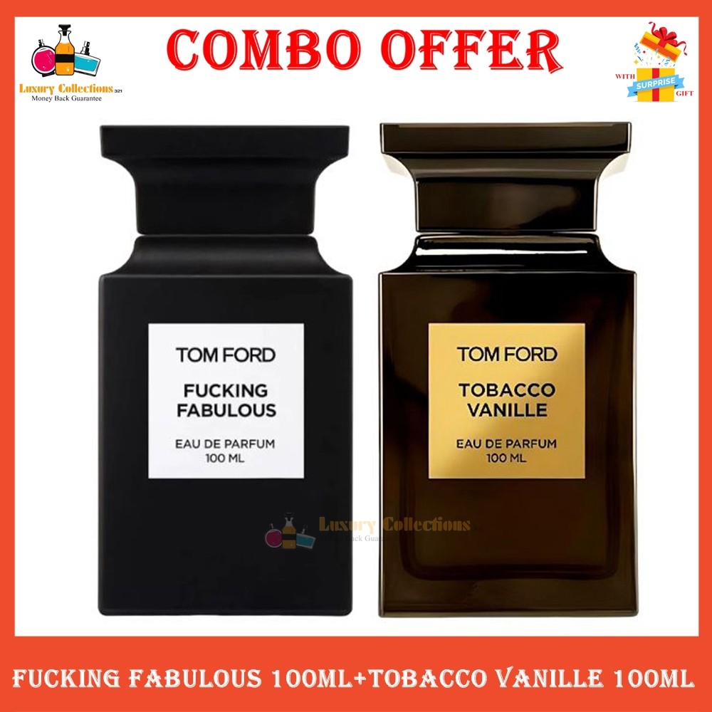 Combo 100ml 2PCS (Fu*king Fabulous EDP + T0baco Vanille EDP) Perfume for Men & Women