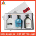 % HU0G0 B0SS Man 3in1 Perfume Gift Set 3x40ml White Box