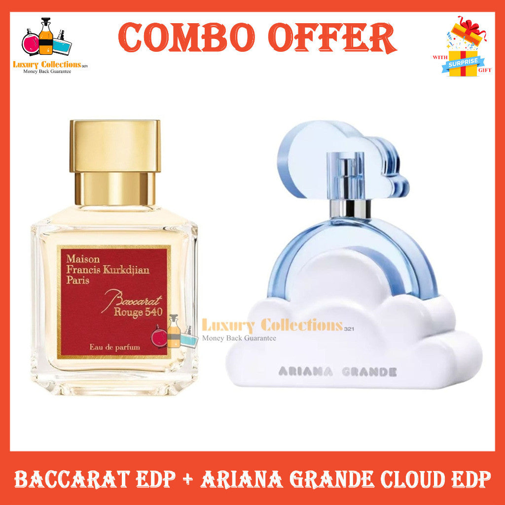 Combo 2PCS ( Bcrt Eau De Parfum 7O MI + Ariana Grande Cloud Edp 100ml ) Perfume For Her