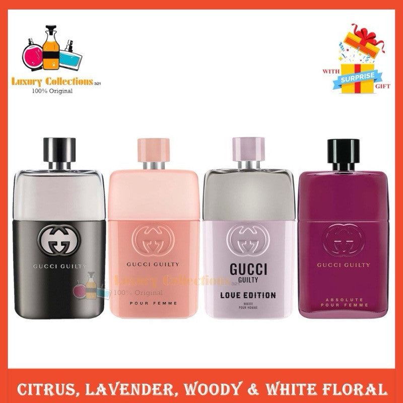 %Gcuci Guilty Oud / Love Edition MMXXI / Absolute Pour Femme / Cologne Pour Homme / Eau de Parfum 90ml for Men & Women