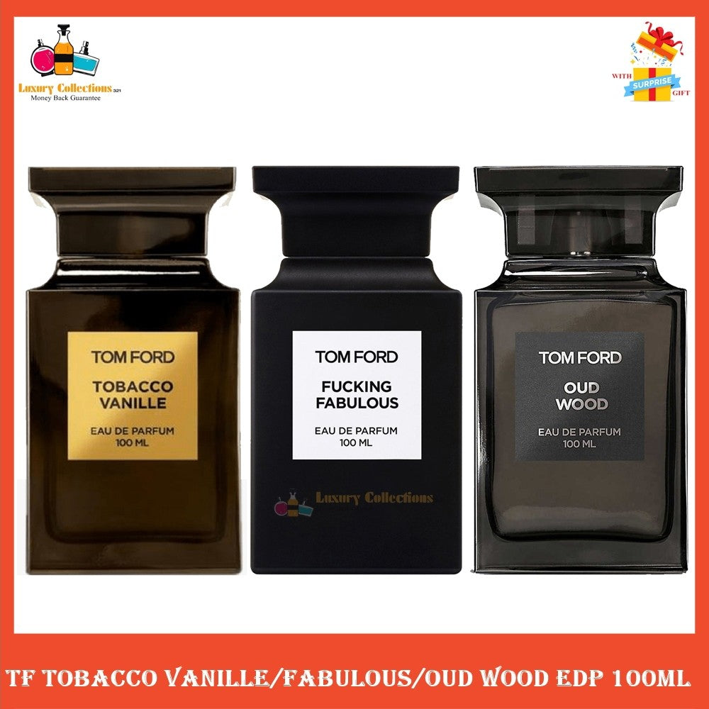 % T/F 0ud Wood / Vanilla / Fabulous Edp 100 ml For Men & Women