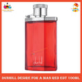 % Dunh!l Desire for A Man Red EDT 100ml (Tester)