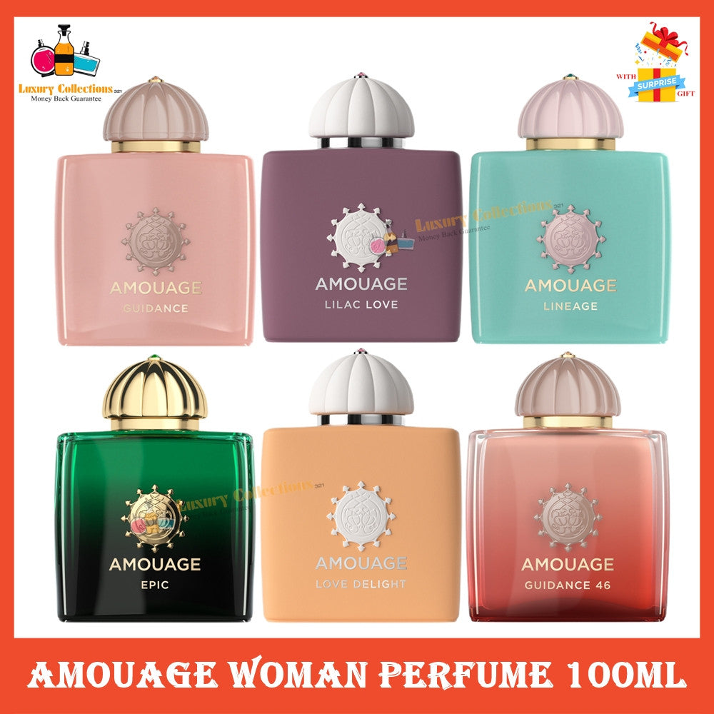 Amouage Epic / Crimson Rocks / Lilac Love / Lineage / Honour / Interlude / Gold / Memoir / Reflection Woman EDP 100ml