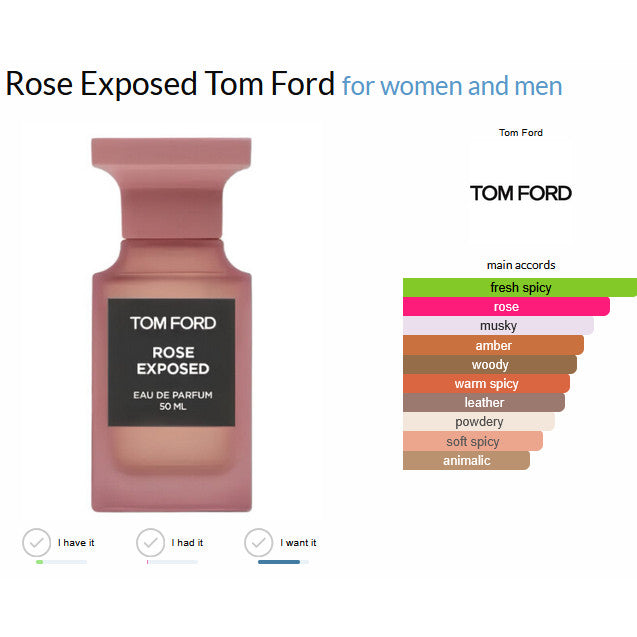 % T0M Ford Rose Exposed Eau de Parfum 100ml For Unisex