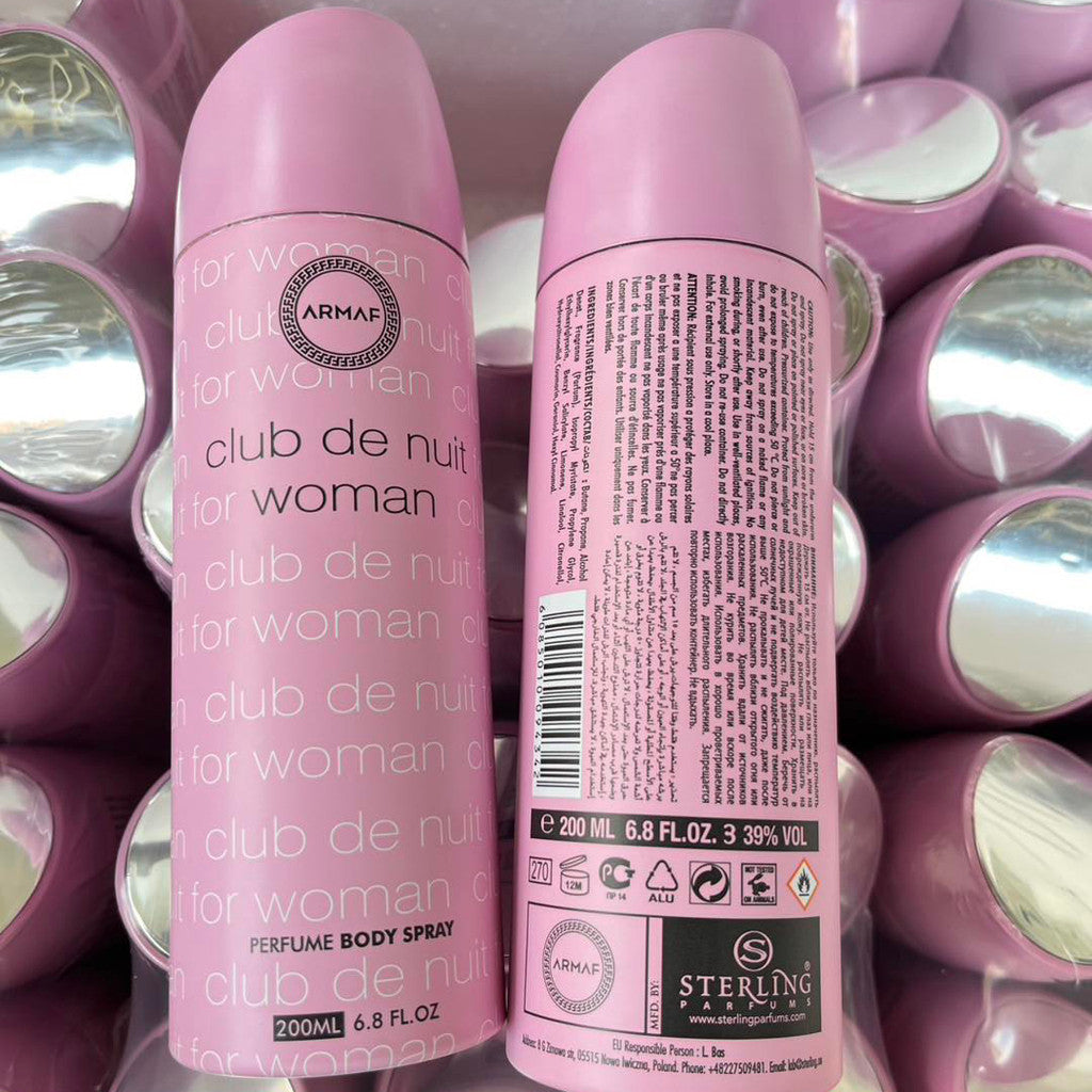 % Armaf Club De Nuit Woman Perfume Body Spray 200ml