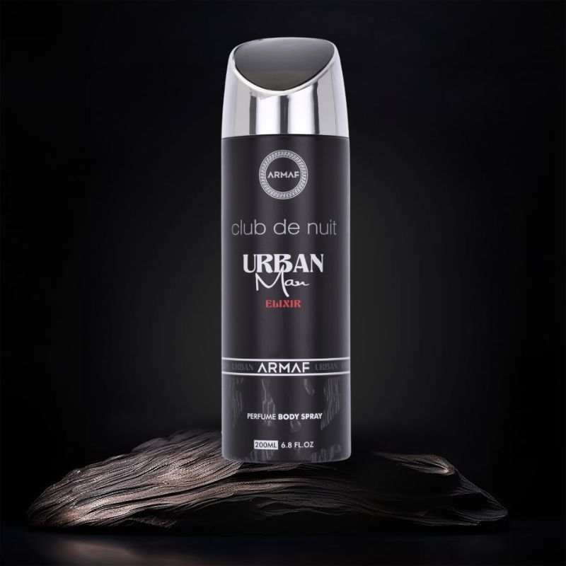 % Armaf Club De Nuit Urban Man Elixir Perfume Body Spray 200ml Deodorant