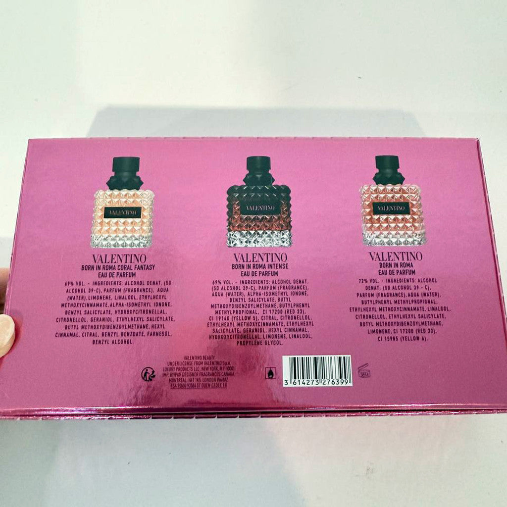 % VaIentino Donna 3in1 EDP Pink Box 3x30ml Perfume Set