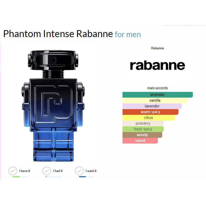 Paco Rabanne Phantom Eau de Parfum Intense 100ml for Men