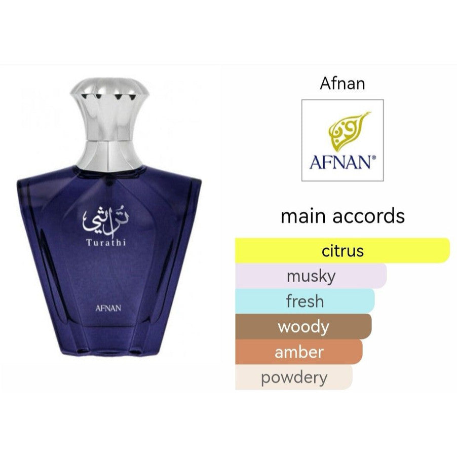 Afnan Turathi Blue 90ml Eau De Parfum for Men