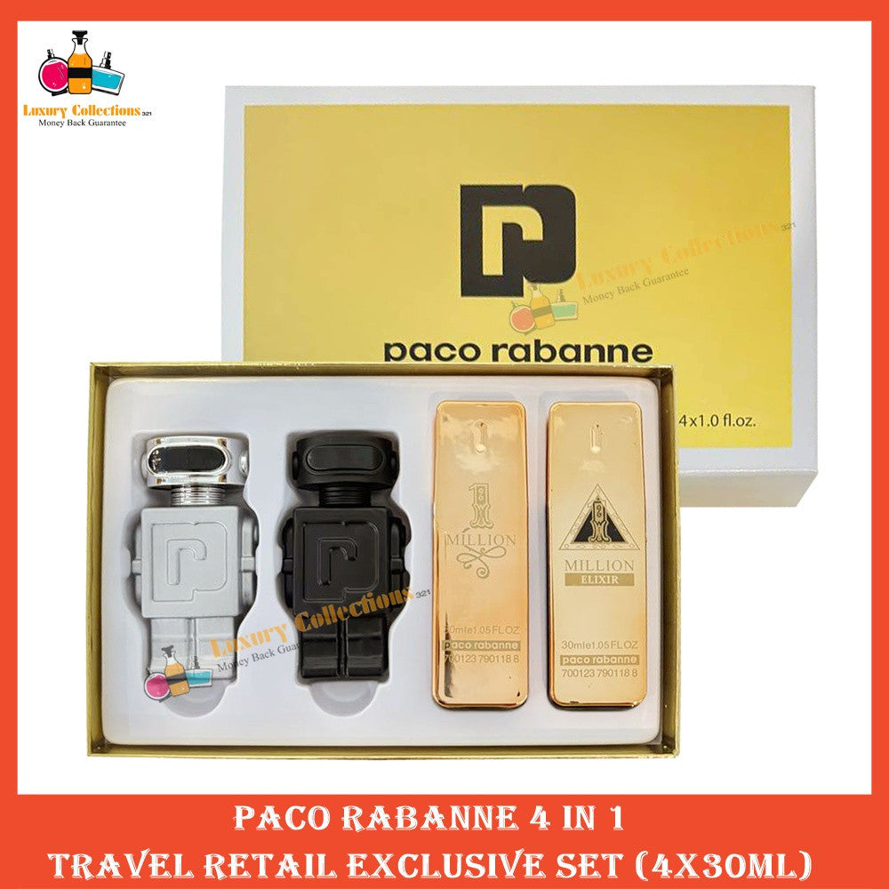 % Paco 4in1 Travel Retail Exclusive 4x30ml Perfume Set