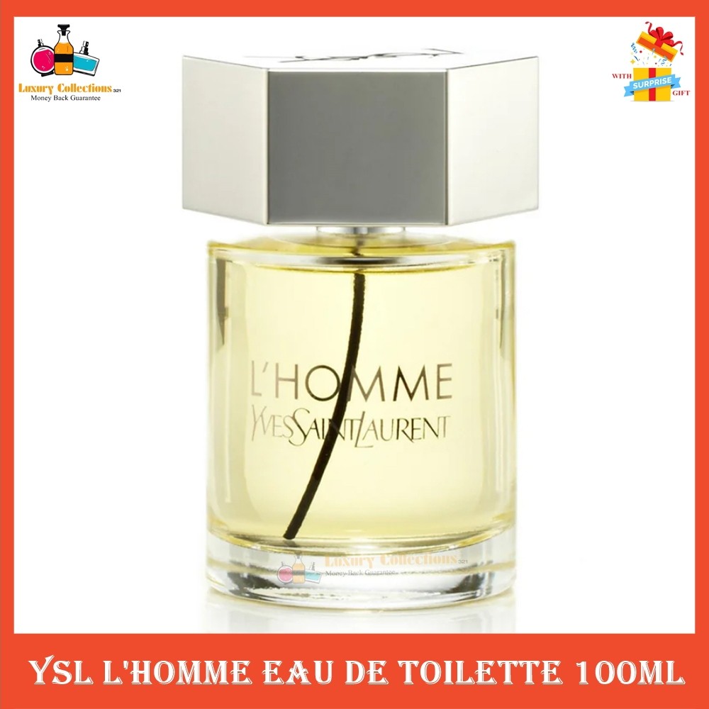 % Y $ L L'Homme Eau de Toilette 100ml for Men