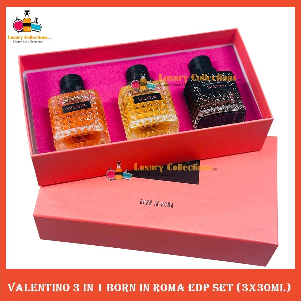 % VaIantnio 3in1 Born In Roma EDP 3x30ml Gift Set