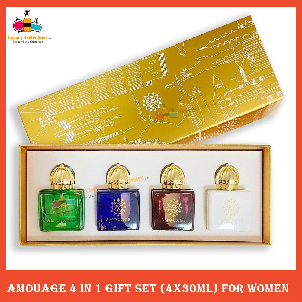 % Amouage 4in1 Miniature EDP Gift Set for Women 4x30ml