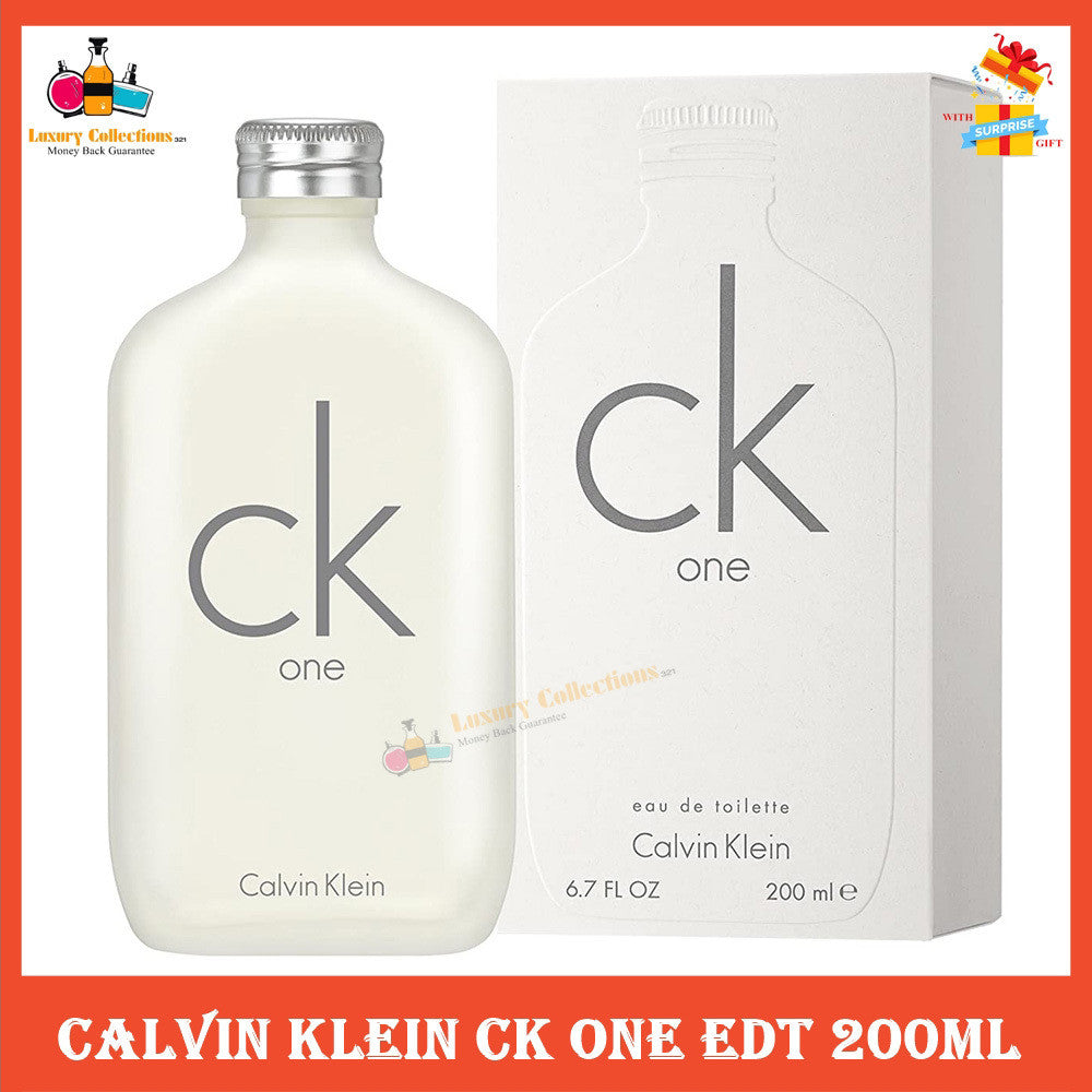 % C E K 0ne Eau de Toilette 2OOml Perfume for Unisex