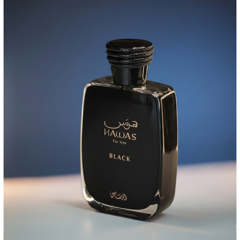% Rasasi Hawas for Him Black Eau de Parfum 100ml for Men
