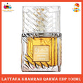 % Lattafa Khamrah Qahwa Eau de Parfum 100ml for Men & Women