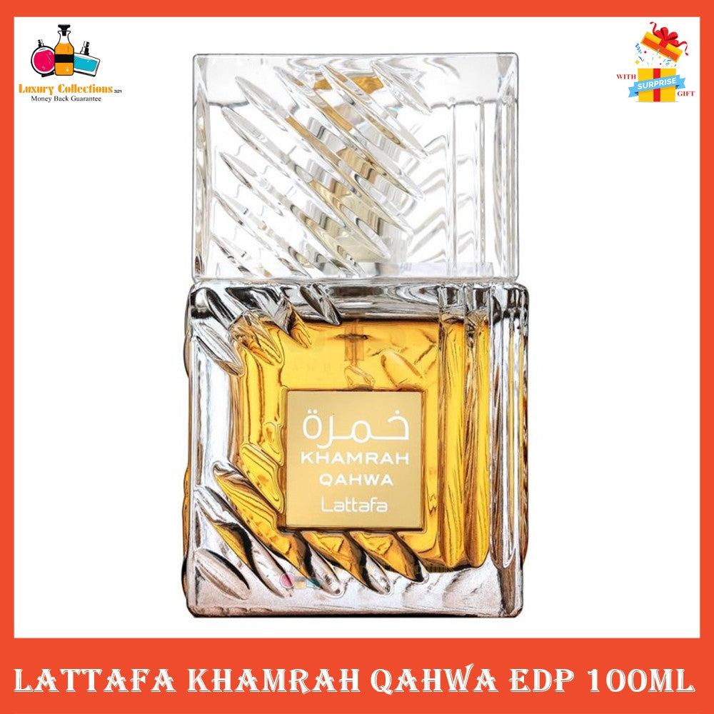 % Lattafa Khamrah Qahwa Eau de Parfum 100ml for Men & Women