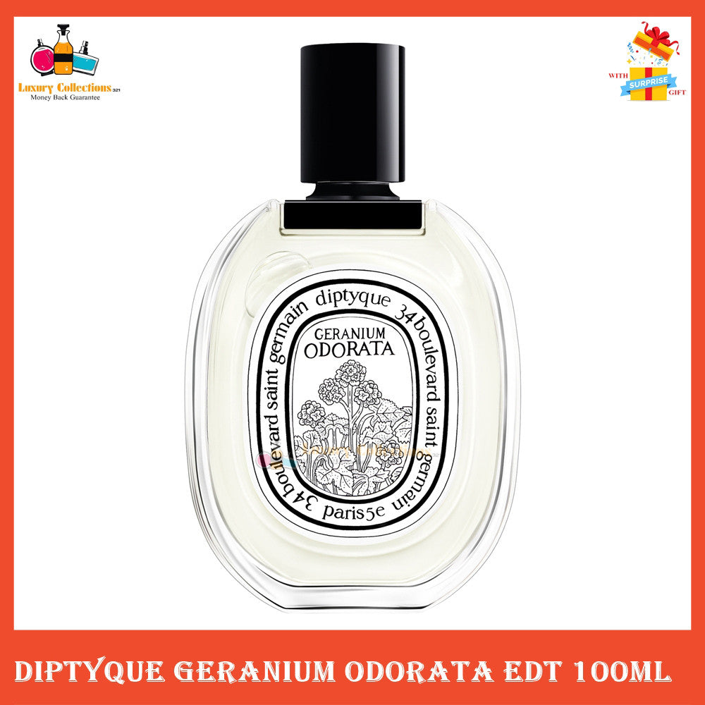 % Diptyque Geranium Odorata EDT 100ml Perfume for Men & Women