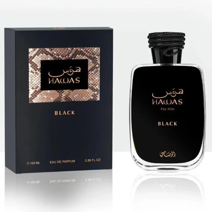 % Rasasi Hawas for Him Black Eau de Parfum 100ml for Men