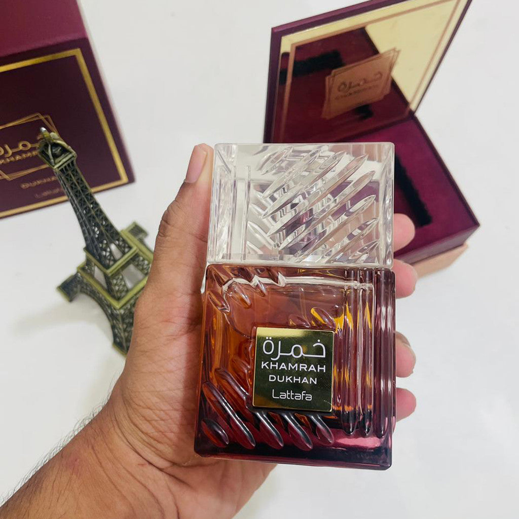 % Lattafa Khamrah Dukhan Eau de Parfum 100ml for Men