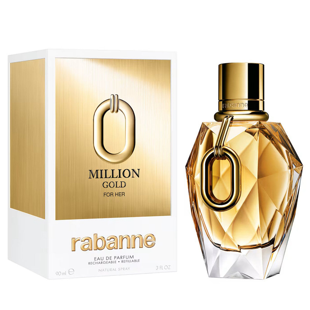 % Rabanne Million Gold For Her EDP 90ml Perfume for Women