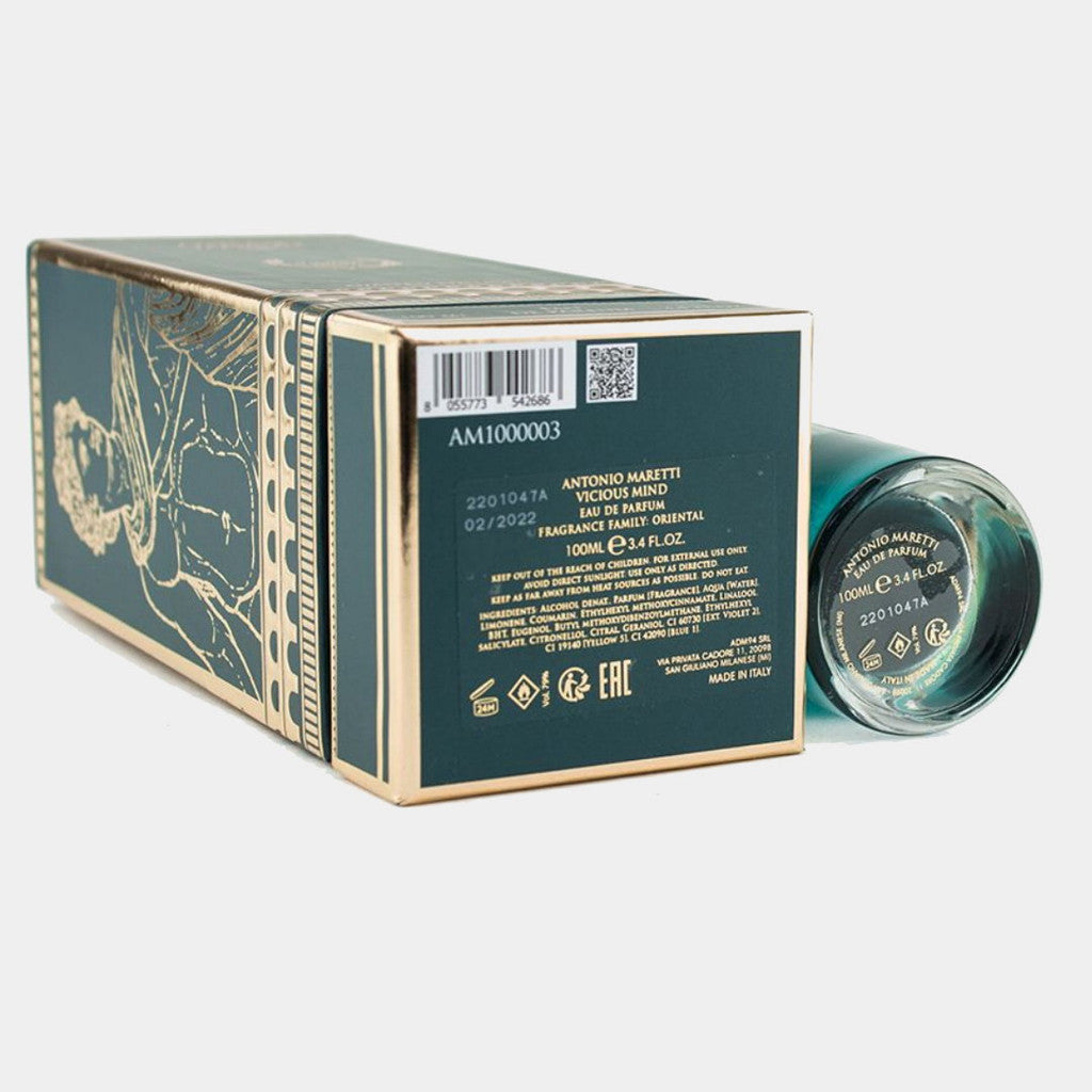% Antonio Maretti Vicious Mind Limited Edition EDP 100ml Perfume for Men
