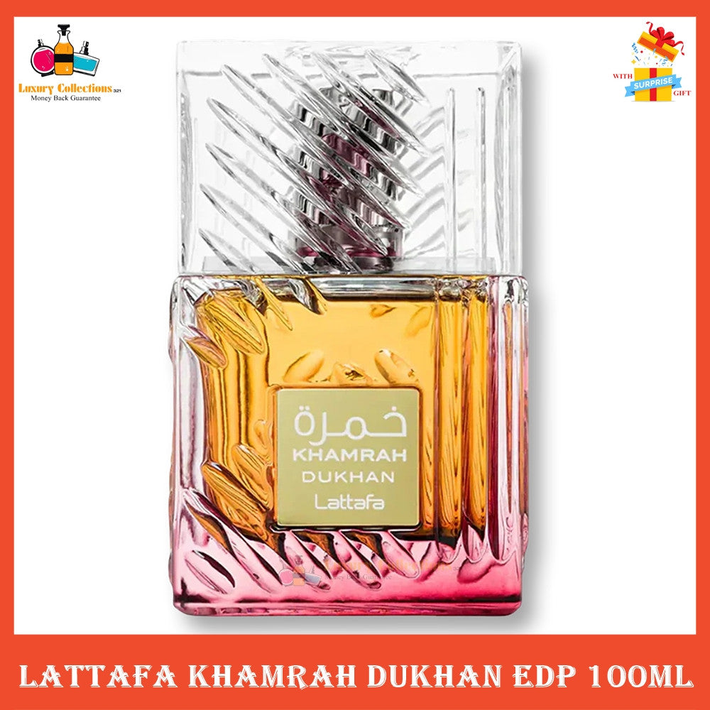 % Lattafa Khamrah Dukhan Eau de Parfum 100ml for Men