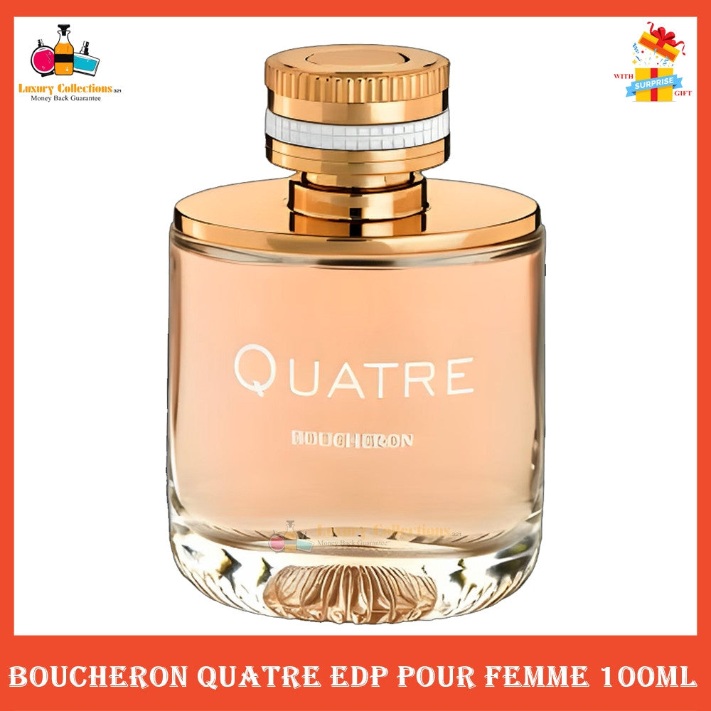 % Boucheron Quatre Eau de Parfum Pour Femme 100ml for Women