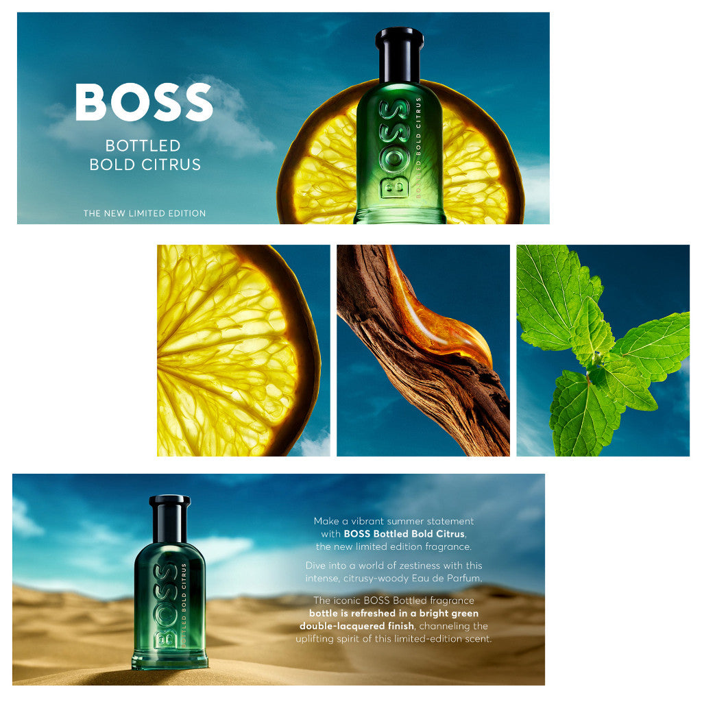 % H B0$$ BottIe Bold Citrus Eau de Parfum 100ml for Men