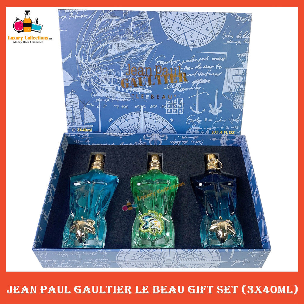 % JPG 3in1 Le Beau Gift Set 3x40ml Perfume