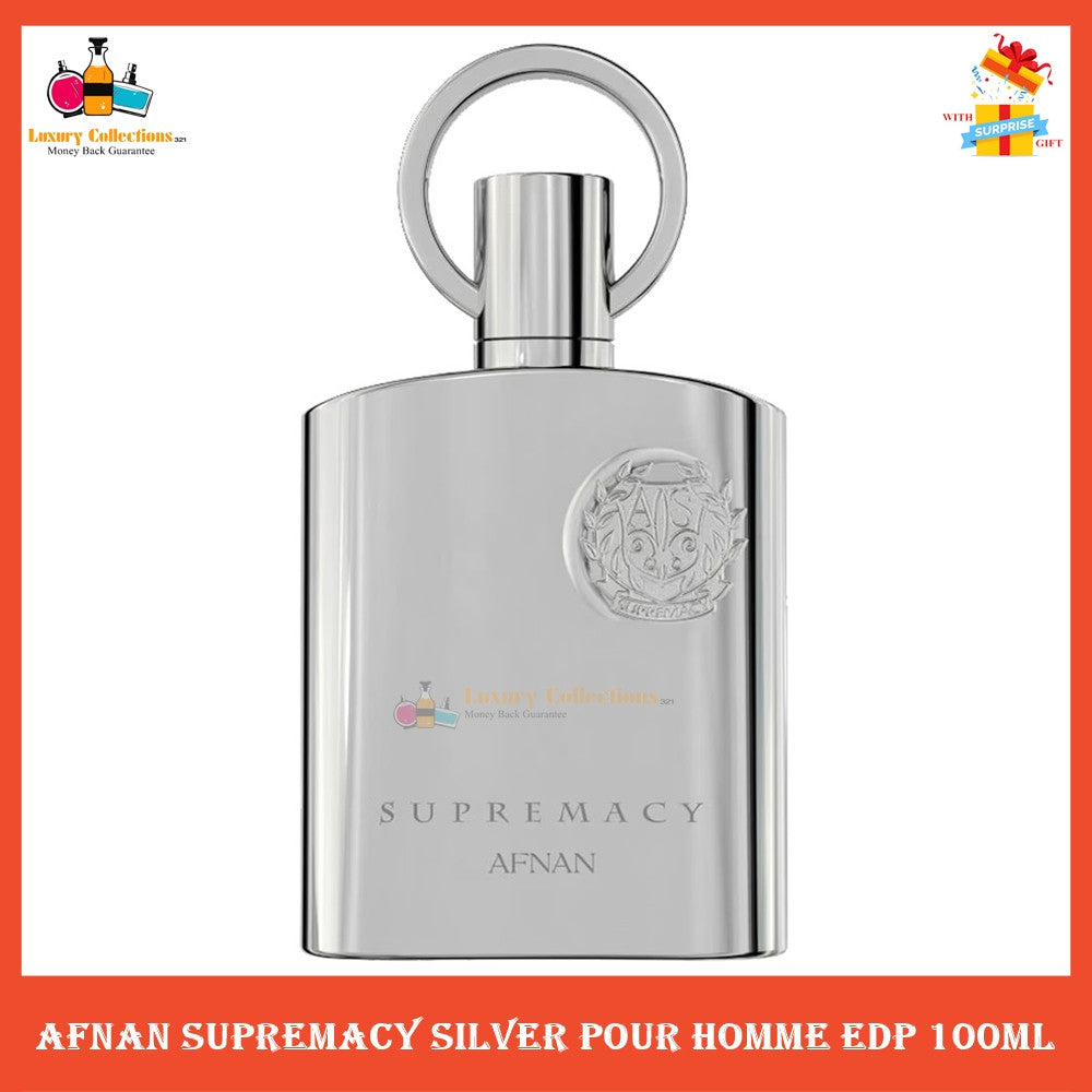 % Afnan Supremacy Silver Pour Homme EDP 100ml Perfume for Men