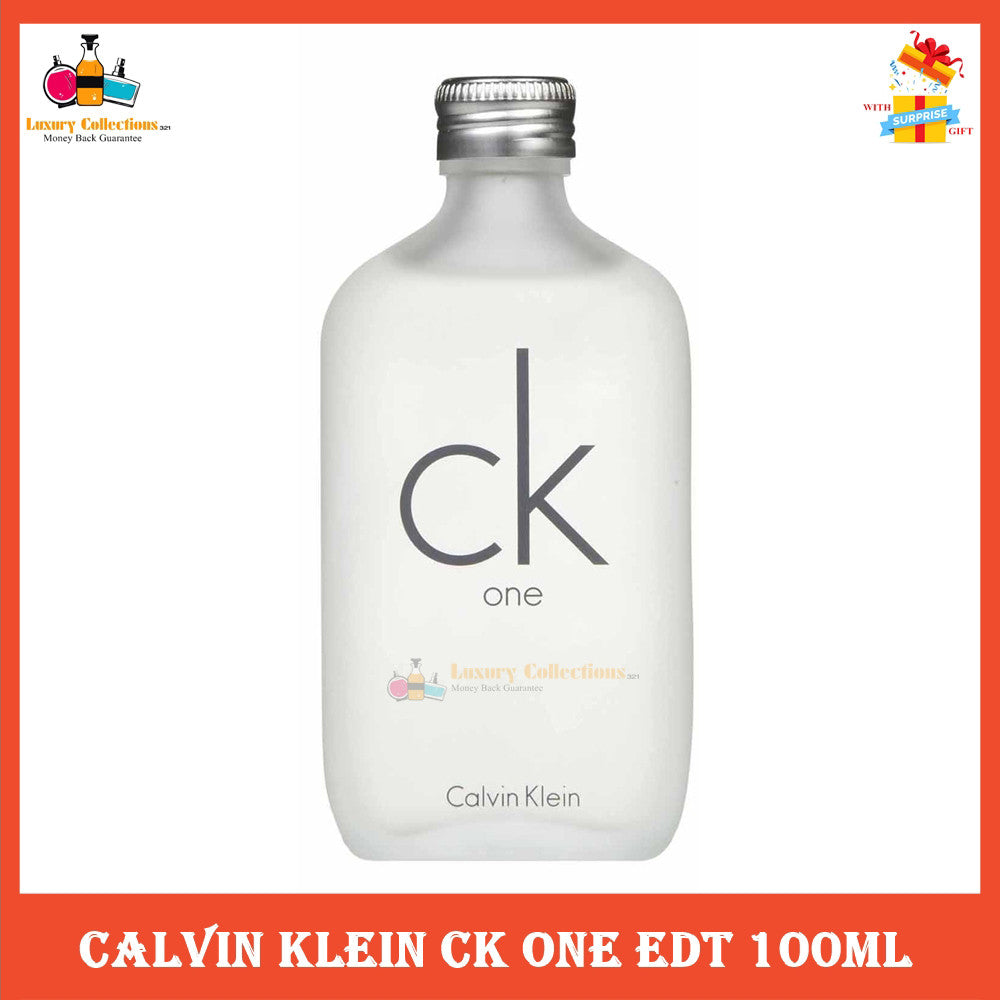 % C K 0ne Eau de Toilette Perfume 100ml for Men & Women