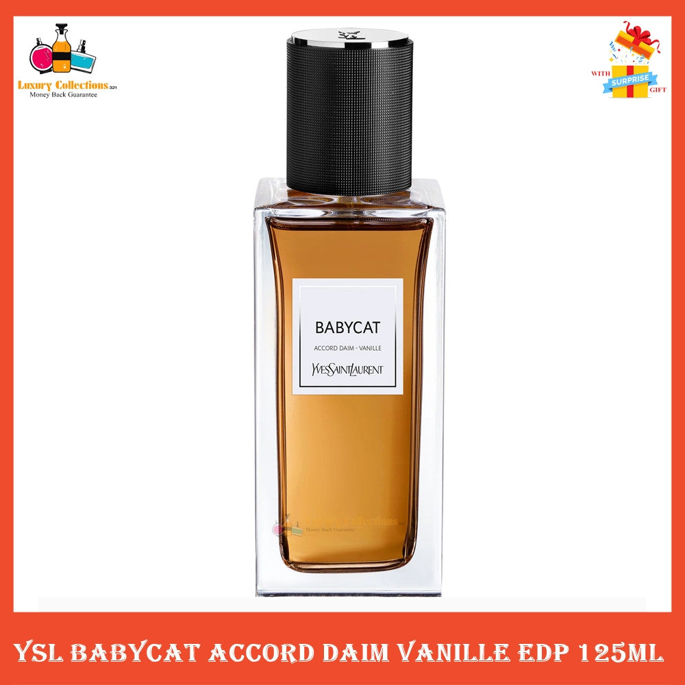 % Babycat Accord Daim Vanille Eau de Parfum 125ml for Men & Women