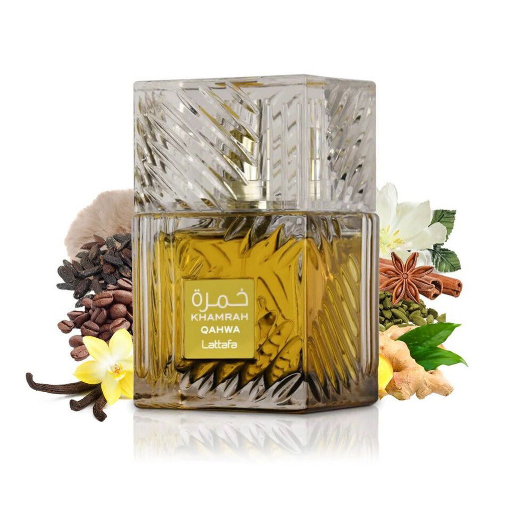 % Lattafa Khamrah Qahwa Eau de Parfum 100ml for Men & Women