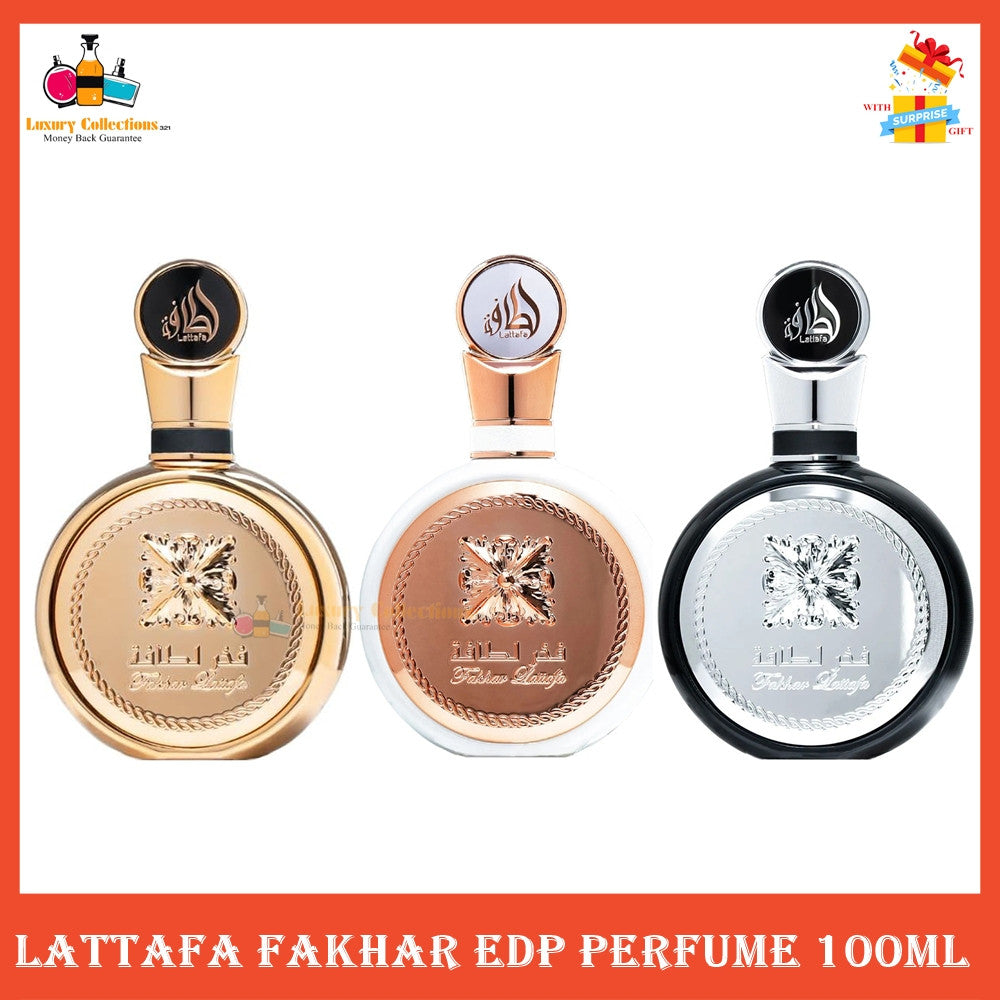 % Lattafa Fakhar Rose / Black / Extrait Gold Eau de Parfum 100ml