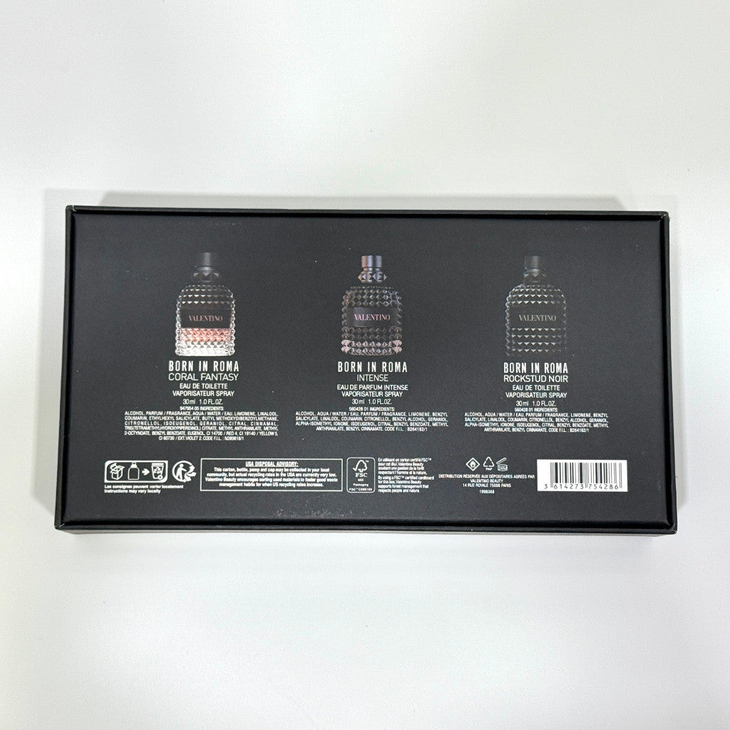 % 3in1 VeIantino Uomo Born In Roma Gift Set 3x30ml for Men