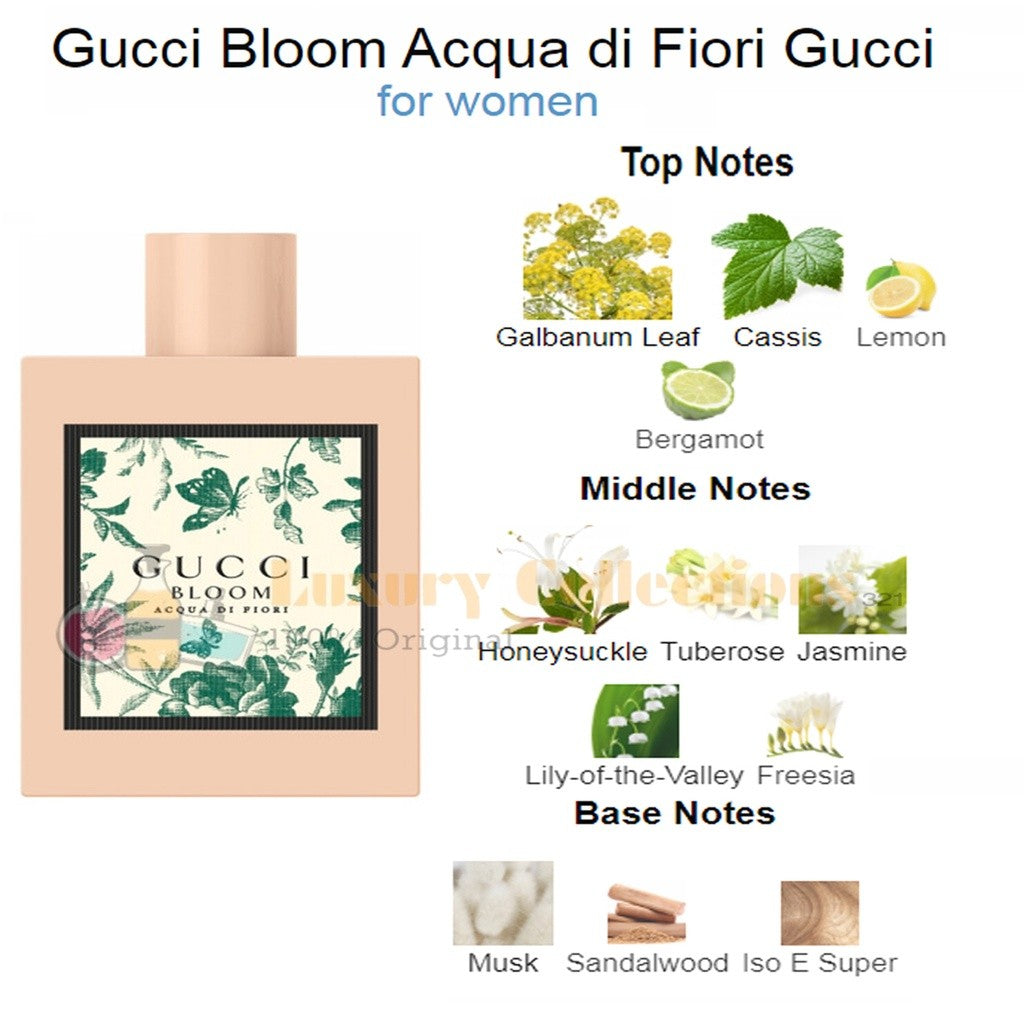 Gcuci Bloom Acqua di Fiori / Profumo Di Fiori / Ambrosia di Fiori / Nettare Di Fiori / Gocce di Fiori / EDT / EDP 100ml