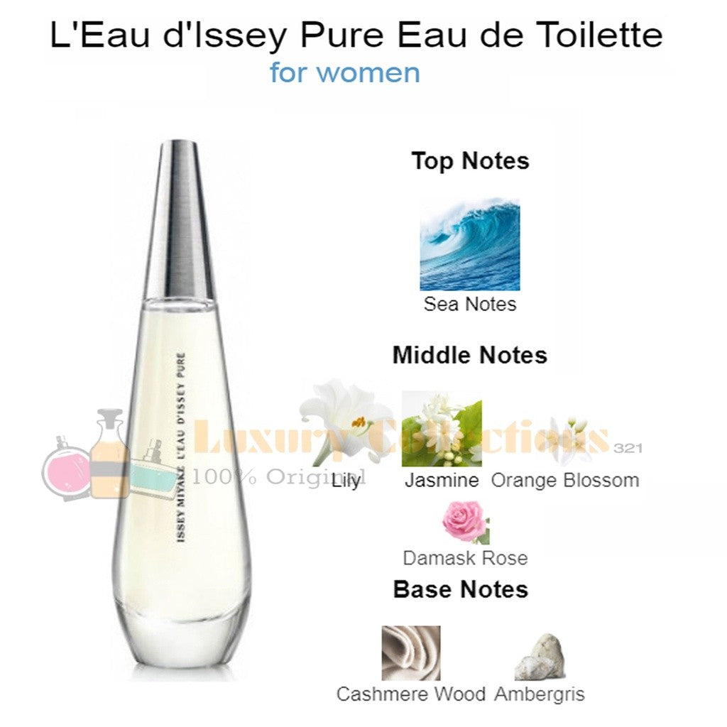 Issey Miyake L'eau d'Issey / Pure EDP / Pure EDT 90ml for Women