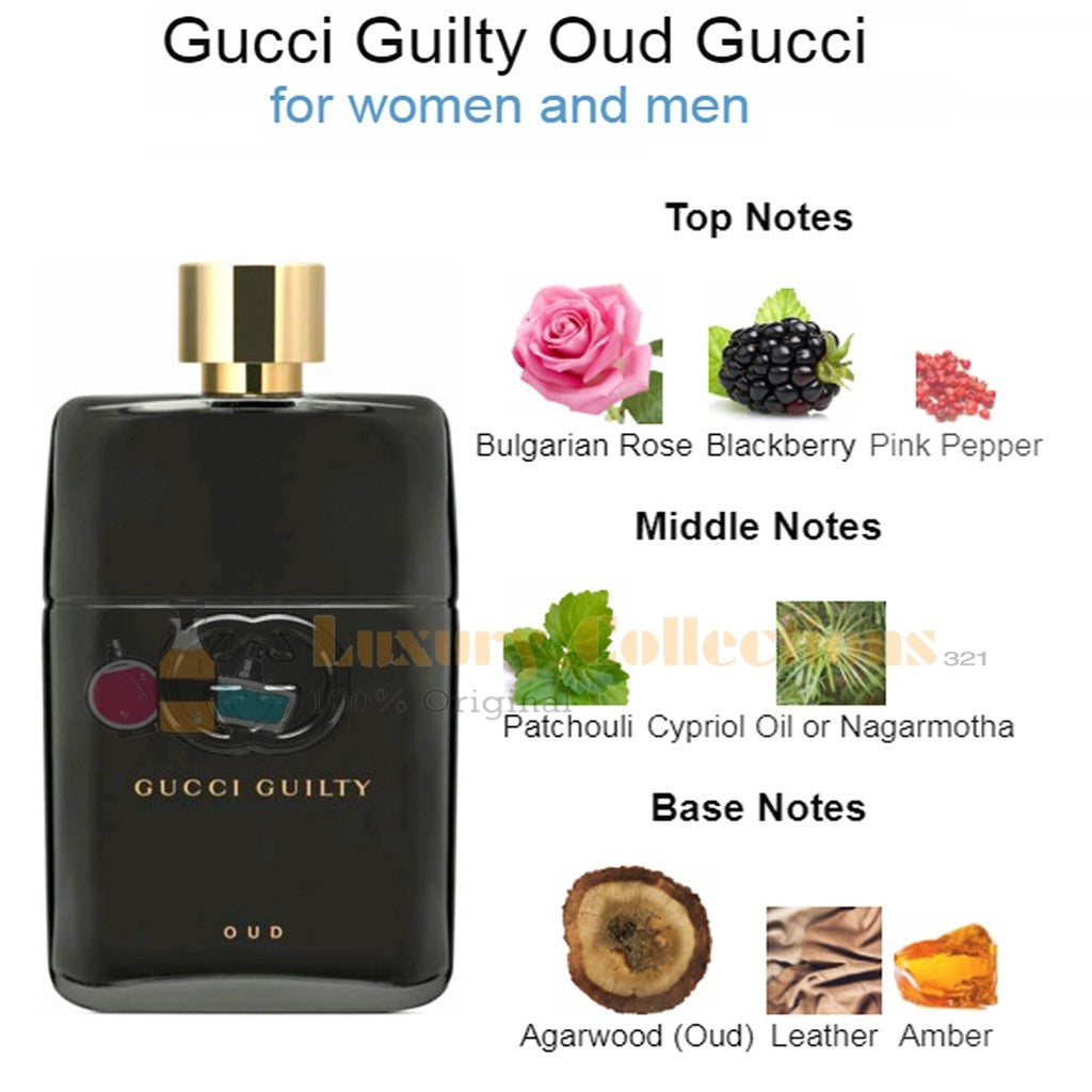 %Gcuci Guilty Oud / Love Edition MMXXI / Absolute Pour Femme / Cologne Pour Homme / Eau de Parfum 90ml for Men & Women