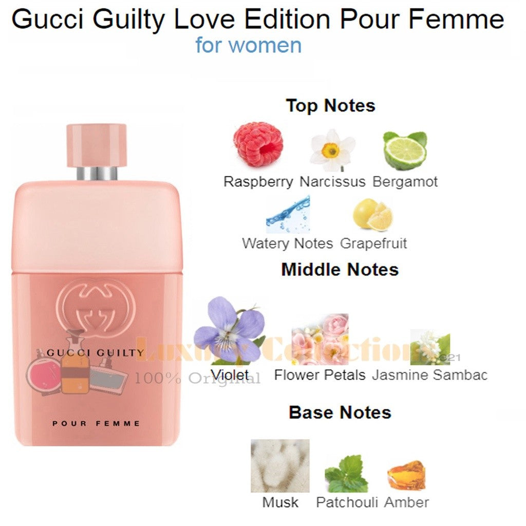 %Gcuci Guilty Oud / Love Edition MMXXI / Absolute Pour Femme / Cologne Pour Homme / Eau de Parfum 90ml for Men & Women