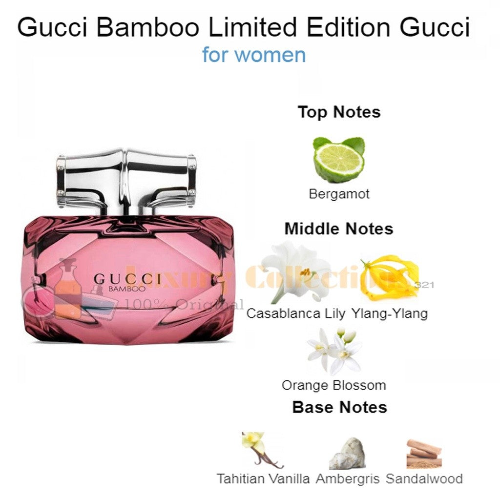 Gcuci Bamboo EDP / EDT / Limited Edition 75ml for Women