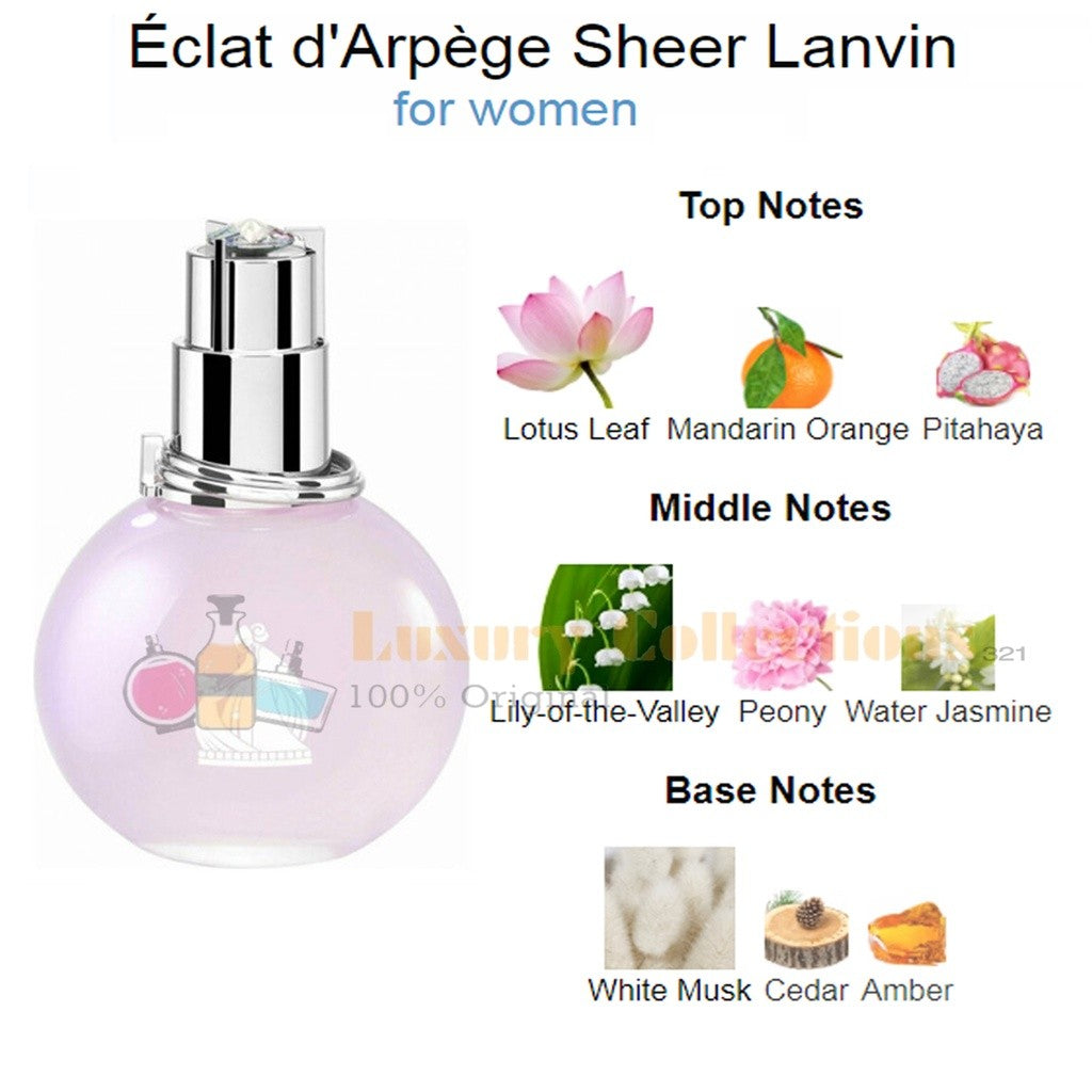 Lanv!n Eclat d’Arpege / Eclat d'Arpege Sheer / Eclat de Fleurs 100ml for Women