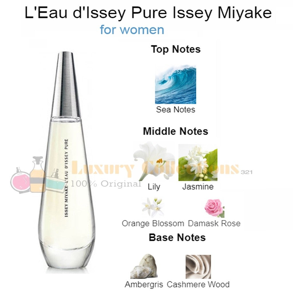 Issey Miyake L'eau d'Issey / Pure EDP / Pure EDT 90ml for Women