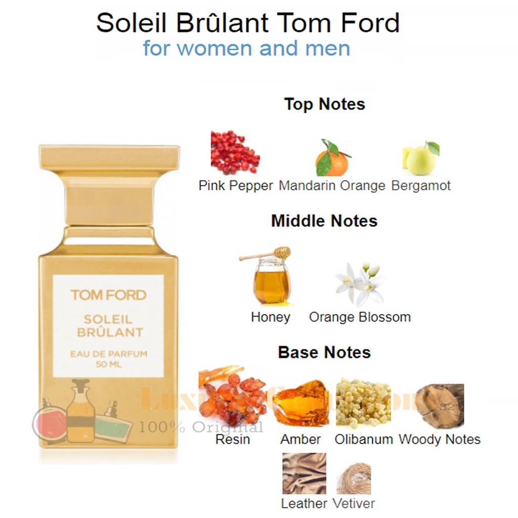 Tom Ford Soleil Brulant / Eau de Soleil Blanc / White Suede / Soleil Blanc / Soleil de Feu EDP 100ml