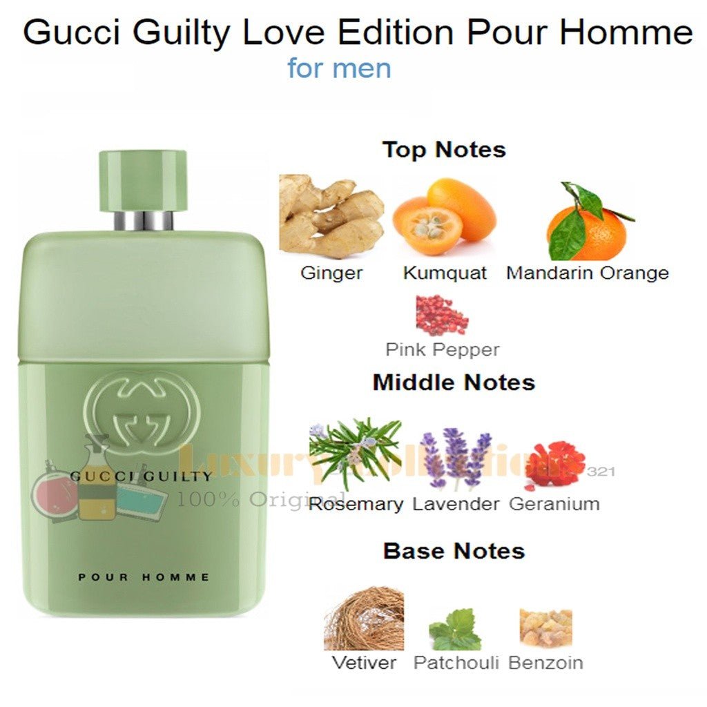 %Gcuci Guilty Oud / Love Edition MMXXI / Absolute Pour Femme / Cologne Pour Homme / Eau de Parfum 90ml for Men & Women
