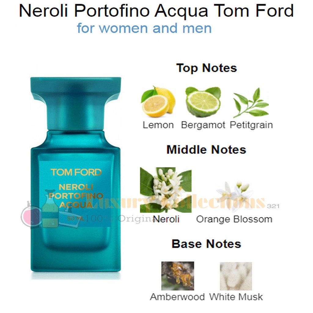 % Tom Ford Costa Azzurra / Mandarino di Amalfi Acqua / Neroli Portofino Acqua / Fleur de Portofino 100ml