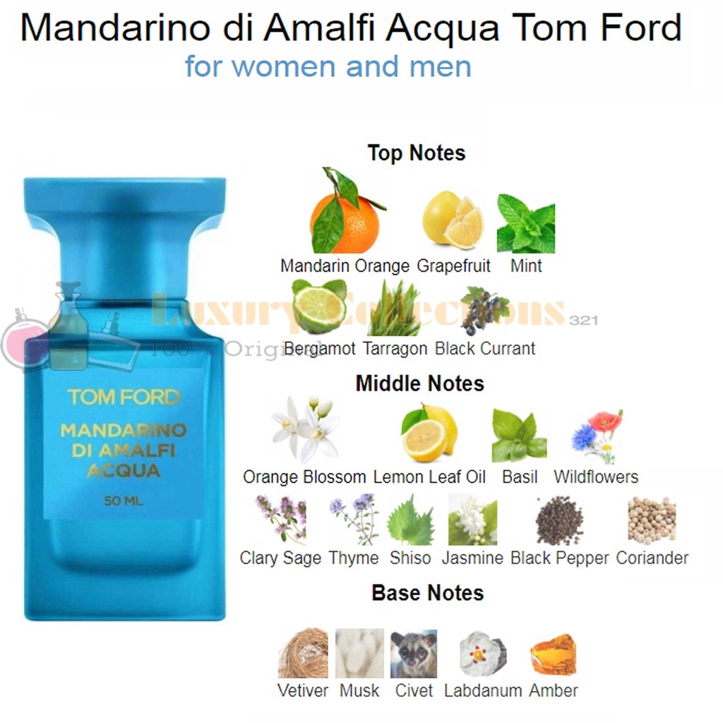 % Tom Ford Costa Azzurra / Mandarino di Amalfi Acqua / Neroli Portofino Acqua / Fleur de Portofino 100ml